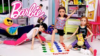 Barbie Dolls School Morning amp Night Routine and Sleepover [upl. by Noitsirhc]