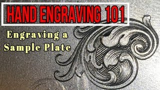 Hand Engraving a Sample Plate Episode 1 Engraving Basics [upl. by Ednew]