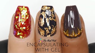 Encapsulating Nail Art With Gel [upl. by Berardo]