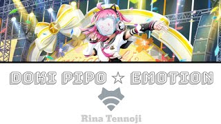 Doki Pipo ☆ Emotion  Rina Tennoji FULL ENGROM LYRICS  Love Live [upl. by Sherwin115]