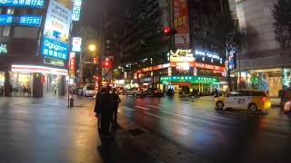 ⁴ᴷ⁶⁰ Walking Red Light District of Taipei Taiwan Linsen North Road  林森北路 December 30 2019 [upl. by Wickner]