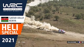 Top speed in stunning scenery  HELI special  WRC Safari Rally Kenya 2021 [upl. by Astred]