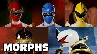 Dino Thunder  All Ranger Morphs  Power Rangers Official [upl. by Mihalco]