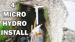 Installing the 4 inch Micro Hydro Unit [upl. by Corie]