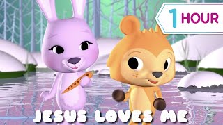 Jesus Loves Me  more Kids videos 1 hour [upl. by Selestina846]