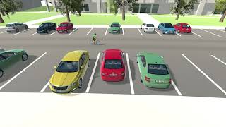 JAK ZAPARKOVAT PARKOVÁNÍ POZADU  How to park Reverse perpendicular parking Parking lessons [upl. by Akamaozu]