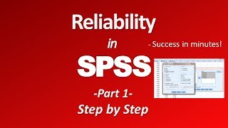 Reliability in SPSS  Coefficient alpha Part 1 [upl. by Callas]