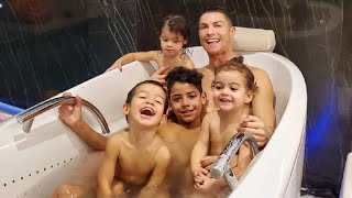 Ronaldo funny moments With His family [upl. by Letnohc]