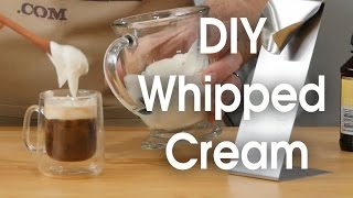 DIY whipped cream in 60 seconds [upl. by Uehttam]