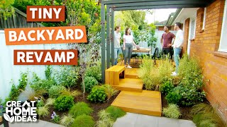 Secrets To Transforming A Tiny Backyard [upl. by Iz]