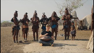 Playing handpan for Himba people in the remote part of Namibia [upl. by Ataner13]