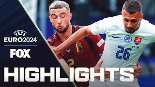 Belgium vs Slovakia Highlights  UEFA Euro 2024 [upl. by Arraes887]