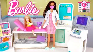 Barbie Dolls Fast Care Clinic Pretend Play  Titi Toys amp Dolls [upl. by Harad9]