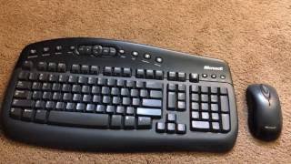 Microsoft wireless keyboard and mouse review [upl. by Pease]