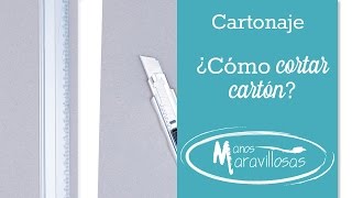 Cartonaje Cómo cortar cartón [upl. by Roselane413]