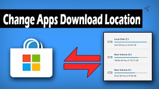 How to Change The Windows Store Apps Default Download Location [upl. by Denys815]