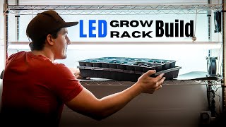 How to Build an LED Grow Light Rack for vegetable seedlings and micro greens [upl. by Annawad26]