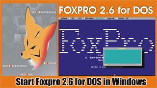 Start Foxpro 26 for DOS in windows [upl. by Tait]