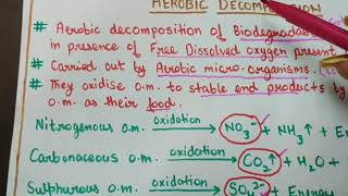 Aerobic Decomposition amp Anaerobic DecompositionFacultative BacteriaBiogasBiological Decomposition [upl. by Nixon]