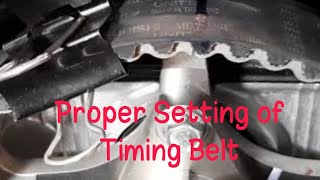 Engine Timing Belt And Proper Setting 4G64 24 Liters Gasoline Engine [upl. by Rutherford]