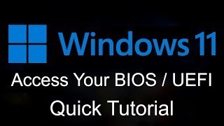 How to Enter BiosUEFI In Windows 11  Easily amp Quickly GUIDE [upl. by Maclean869]