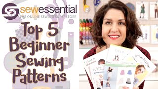 Top 5 Beginner Sewing Patterns [upl. by Lewse281]