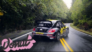 Racing a Rally Car on Public Roads in Portland Oregon wTanner Foust  Donut Media [upl. by Anedal]