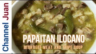 Papaitan Ilocano Recipe  beef meat and tripe pinapaitan [upl. by Southard]