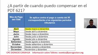 Aplicación del ITAN Contado en el PDT 621 [upl. by Dwain]