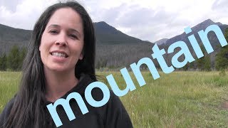 How to Say MOUNTAIN and SENTENCE  American English [upl. by Weigle]