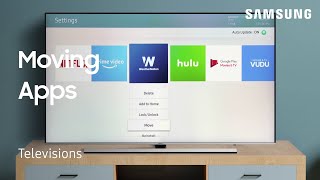 How to move and rearrange Apps on your TV  Samsung US [upl. by O'Brien55]