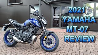 ★ 2021 YAMAHA MT07 REVIEW ★ [upl. by Nnorahs]