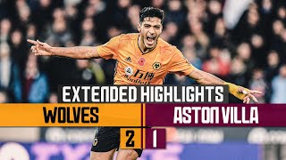 Brilliant Neves amp Jimenez goals hand Wolves victory  Wolves 21 Aston Villa  Extended Highlights [upl. by Odirfliw]