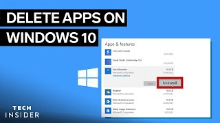 How To Delete Apps On Windows 10 [upl. by Brill]