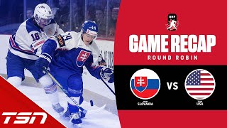 Slovakia vs USA  2023 World Juniors Highlights [upl. by Nguyen382]