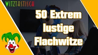 50 Extrem lustige Flachwitze  Witztastisch 🤣 [upl. by Silliw]