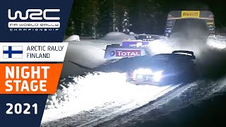 Incredible 200KPH in the night stage SS2 of WRC Arctic Rally Finland 2021 [upl. by Drewett879]