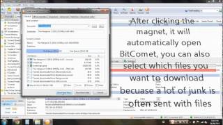 How to download files from BitComet  Tutorial on how to download Torrent Files [upl. by Leahcimrej]