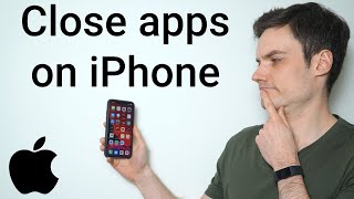 How To Close All Open Apps On iPhone 11 [upl. by Ariaec]