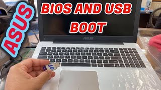 Asus How To Get Into Bios And USB Boot To Reinstall Windows 10 R511L [upl. by Enneite391]