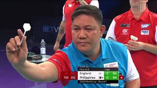 PDC World Cup of Darts  R1  England  Philippines [upl. by Hailee]