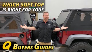 Best Jeep Wrangler Soft Top Buyers Guide [upl. by Einahteb]