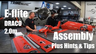 Eflite® DRACO 20m – Assembly Plus Hints and Tips with Special Guest [upl. by Atsedom]