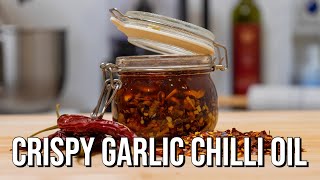 Crispy Garlic Chilli Oil  How To Make Recipe [upl. by Dreddy373]