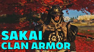 SAKAI CLAN ARMOR  Ghost of Tsushima Gameplay  Part 17 [upl. by Enyawal]