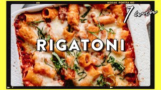 Cheesy Baked Rigatoni Pasta for Dinner Recipe amp Easiest Cleanup  HONEYSUCKLE [upl. by Mukul]