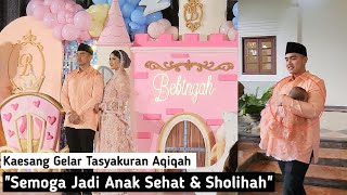 Kaesang Gelar Tasyakuran Aqiqah Gibran Hadir [upl. by Ytomit723]