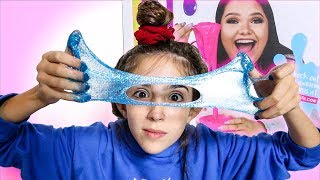 KARINA GARCIA SLIME  TESTING GLITTER SLIME [upl. by Milburt441]