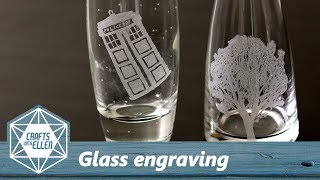 How To Engrave Glass With a Dremel  Beginners Tutorial [upl. by Ainezey]