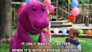 Barney  Being Together With Friends Song [upl. by Htrag]